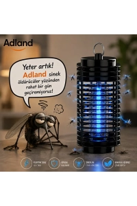 Mor Işık Teknolojili Elektrikli Sinek Öldürücü Cız Lamba Taşınabilir ve Kolay Temizlenebilir